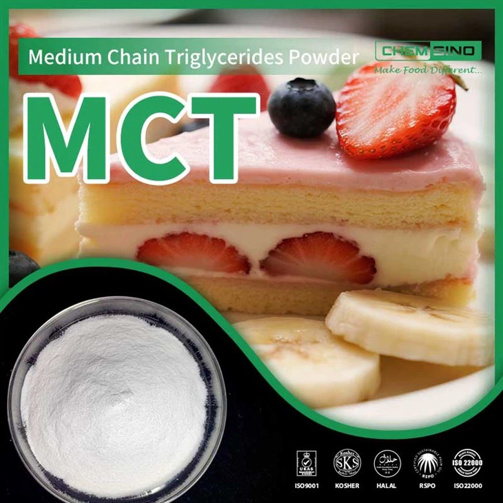 אבקת טריגליצרידים עם שרשרת בינונית (MCT) לחטיפי אנרגיה ומשקאות